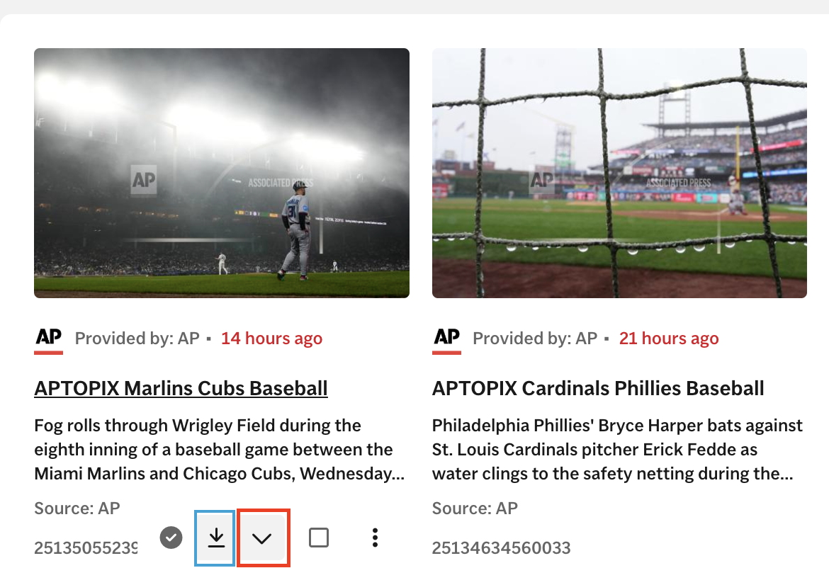 Navigating Downloads (AP Newsroom)