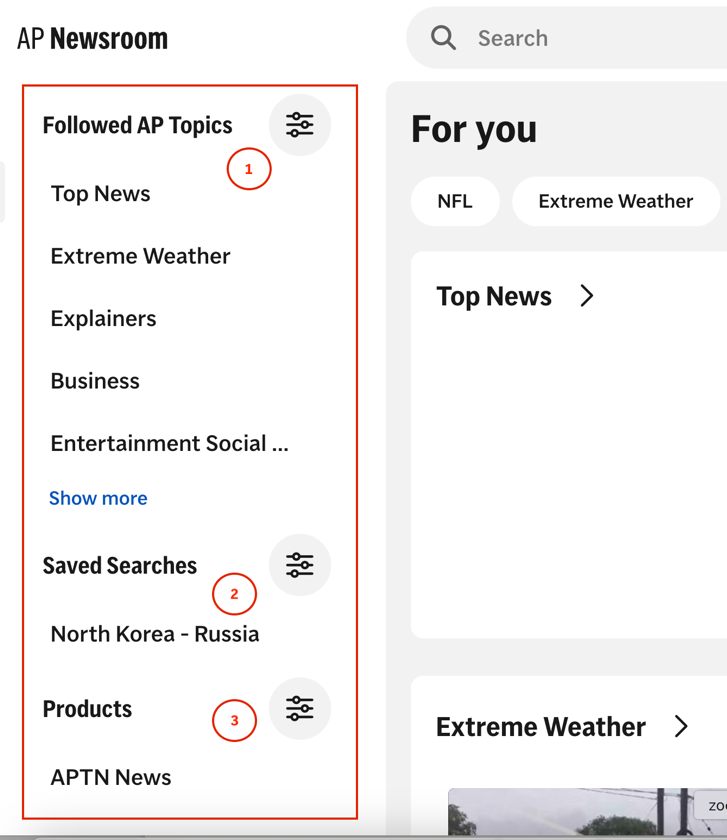 Navigating your new homepages (AP Newsroom)